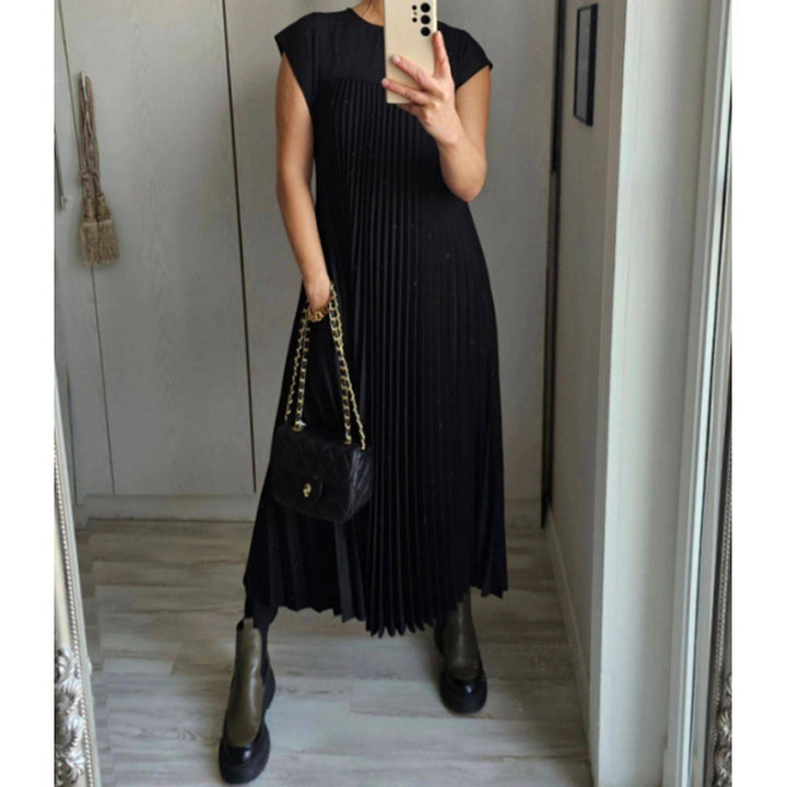 Elara™ - Breezy Pleated Maxi Dress