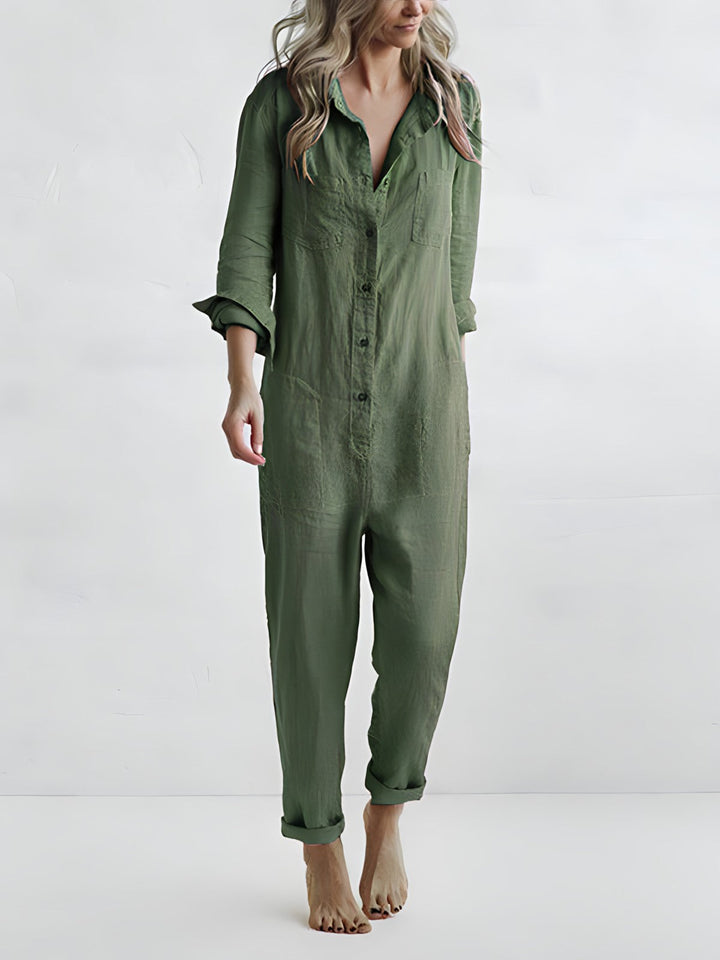 Eva - Elegant Long Sleeve Jumpsuit