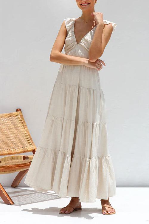 LUCIA™ - Serene V-Neck Maxi Dress