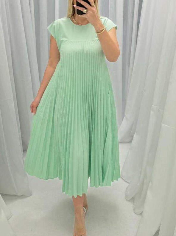 Elara™ - Breezy Pleated Maxi Dress