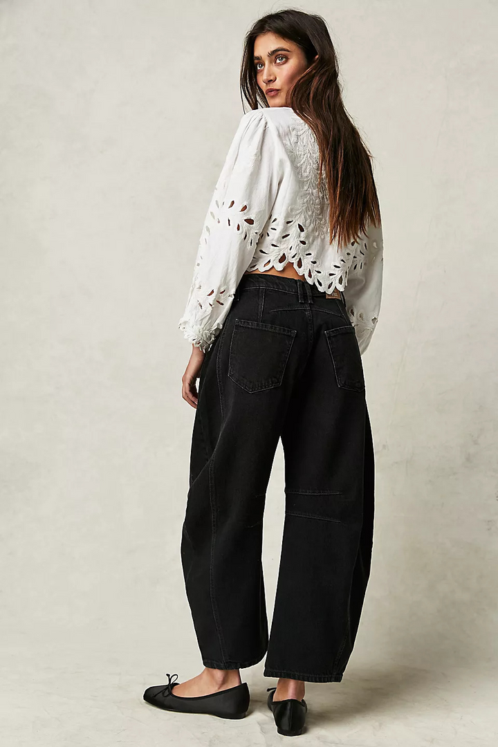 Clara | Relaxed Wide Leg Jeans