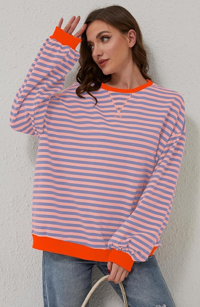 Luna™ Striped Relaxed Pullover