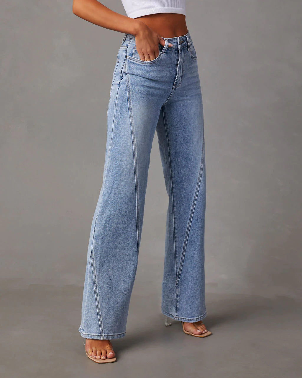 Essential Blue Straight-Cut Jeans