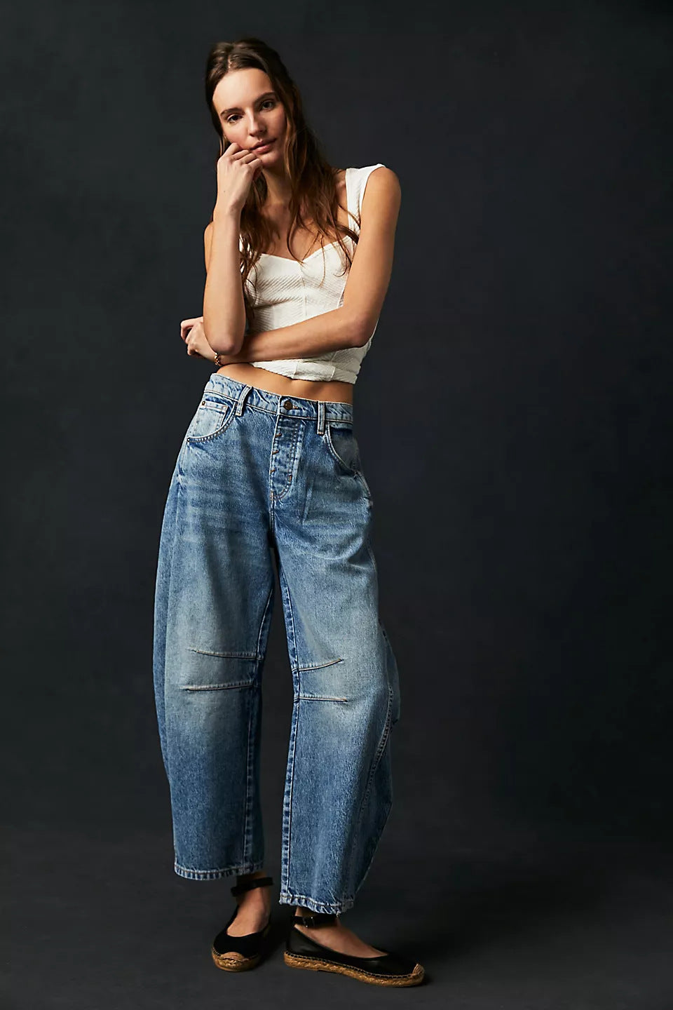 Clara | Relaxed Wide Leg Jeans