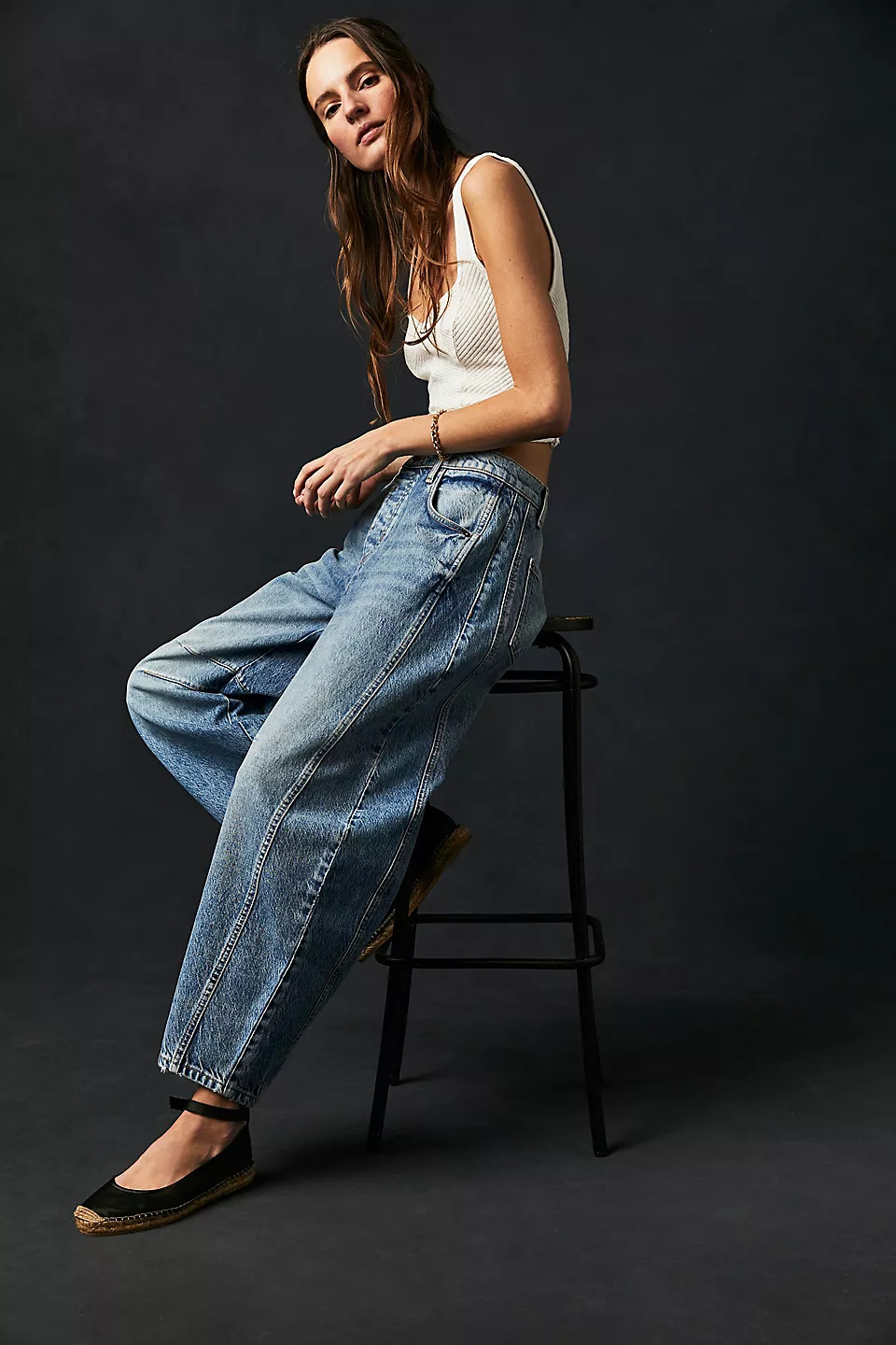 Clara | Relaxed Wide Leg Jeans