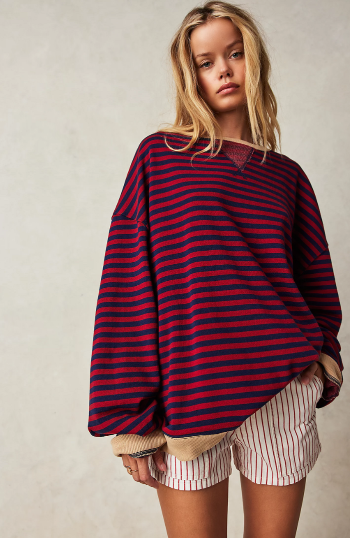 Luna™ Striped Relaxed Pullover