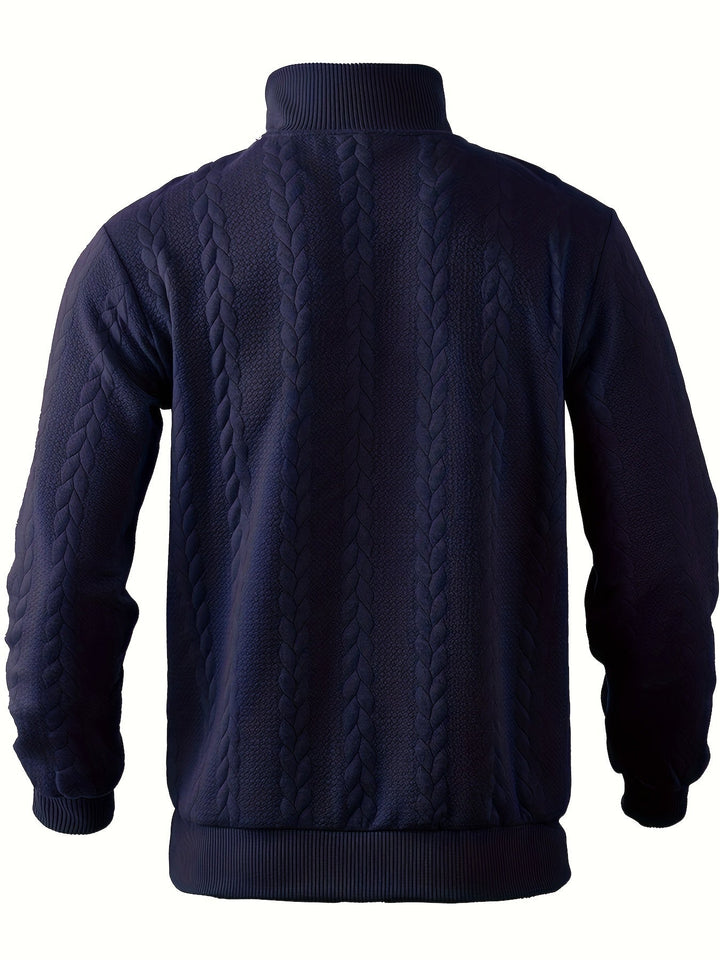 Liam – Vintage Men's Sweater with Zipper