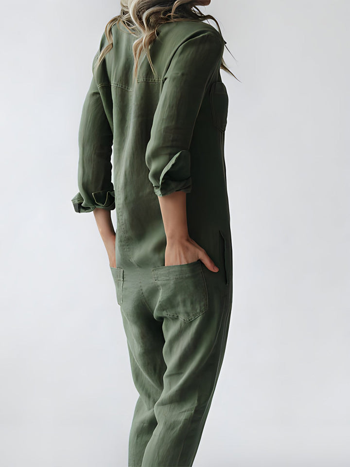 Eva - Elegant Long Sleeve Jumpsuit