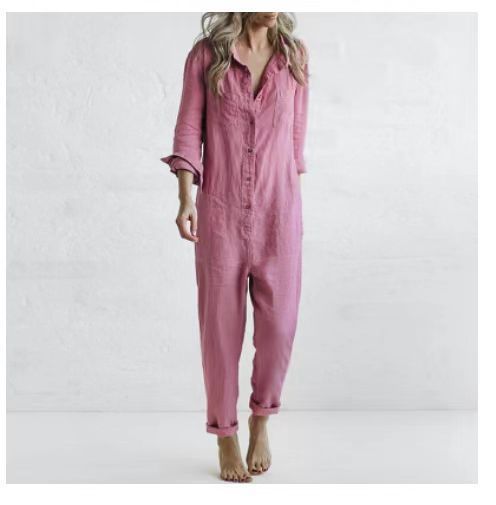 Eva - Elegant Long Sleeve Jumpsuit