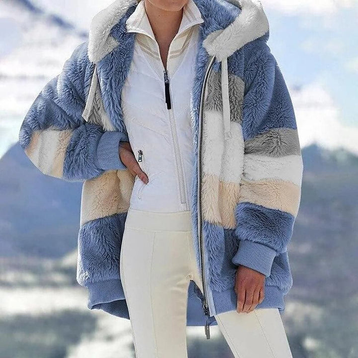 Viviana™ | Luxe & Cozy Colorblock Faux Fur Jacket