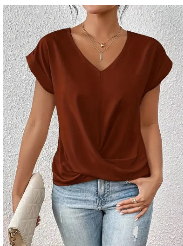 ARIA - ORGANIC COTTON SHORT SLEEVE TOP