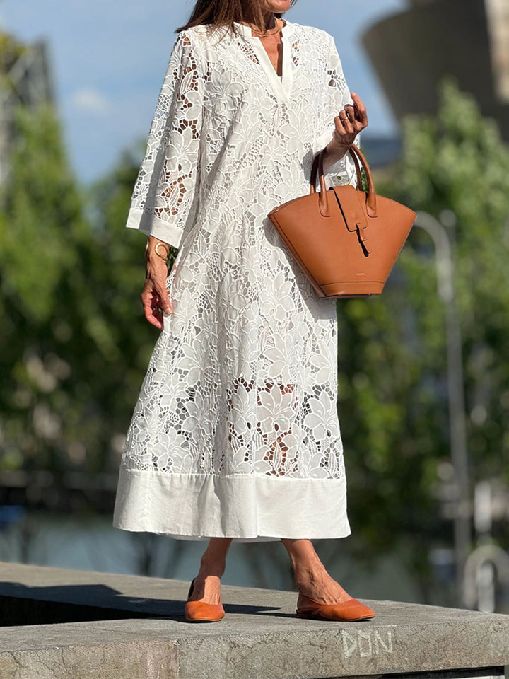 Gabriella™ - Long Sleeve Lace Maxi Dress