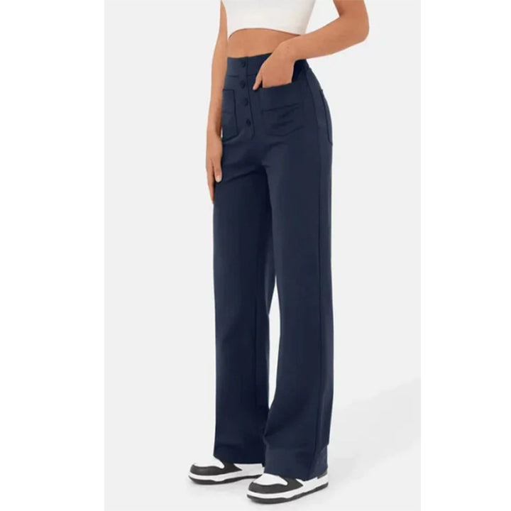 FlexiFit High-Waist Comfort Trousers