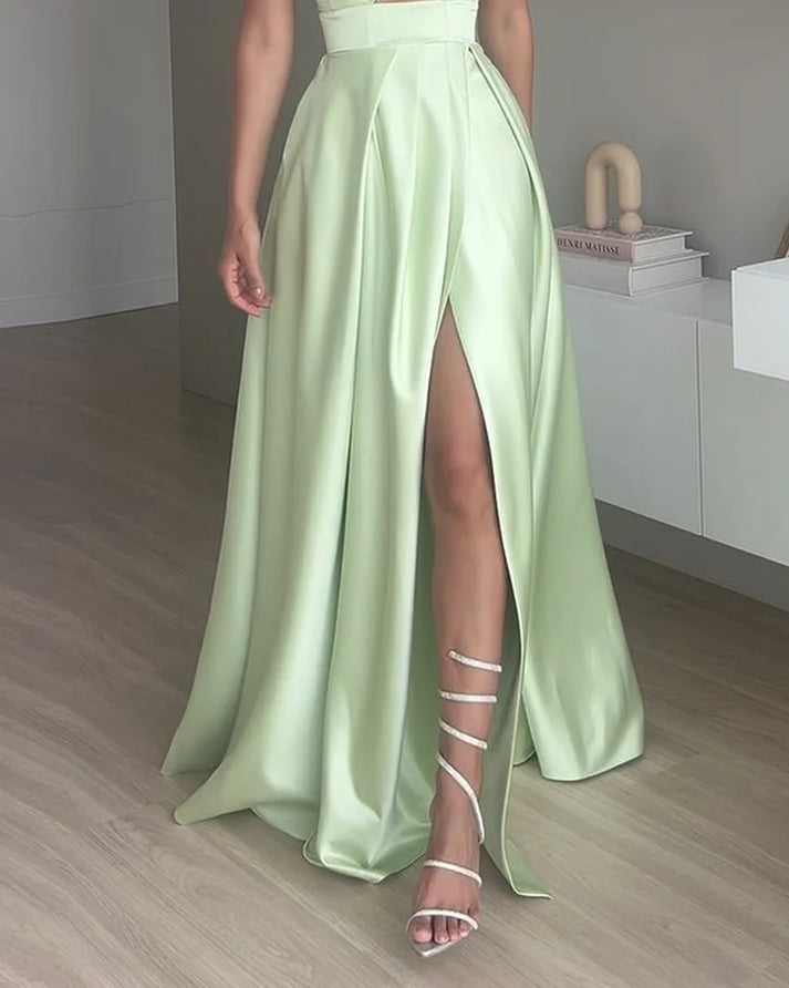 Celeste | Satin Cut-Out Gown