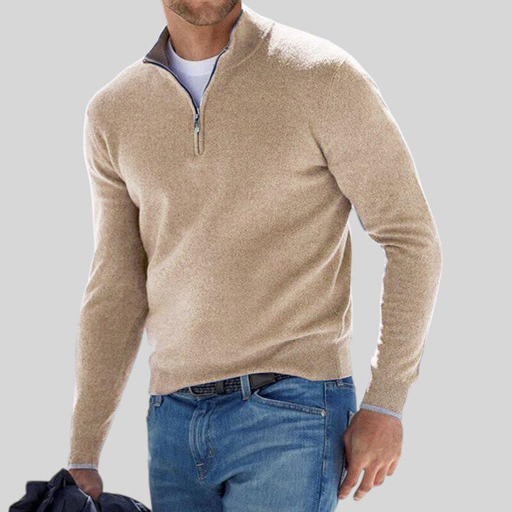 Logan™ | Luxe Men's Half-Zip Sweater