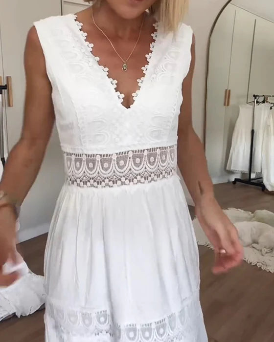 Summer Breeze White Dress