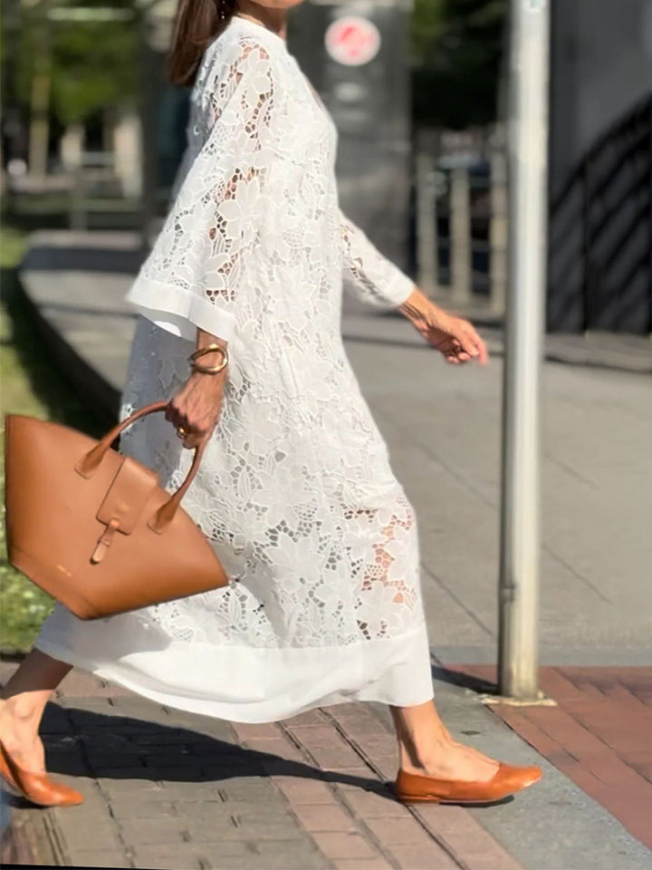 Gabriella™ - Long Sleeve Lace Maxi Dress