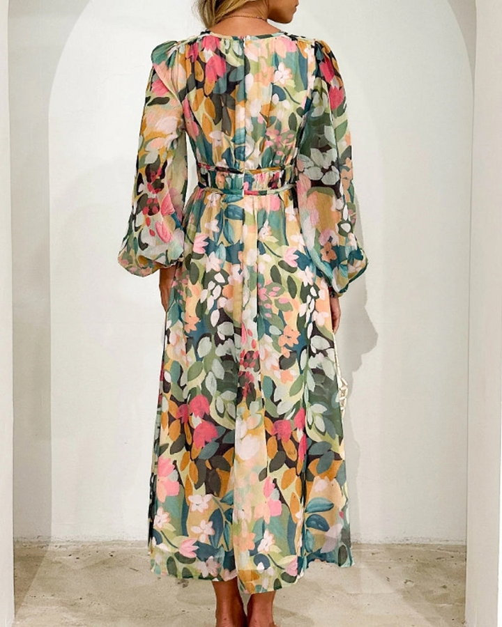 SERENA™ SPRING ELEGANCE FLORAL DRESS