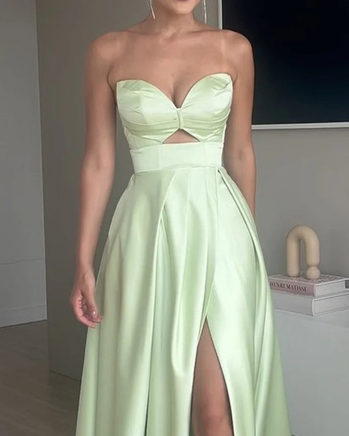 Celeste | Satin Cut-Out Gown