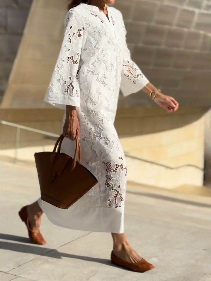 Gabriella™ - Long Sleeve Lace Maxi Dress