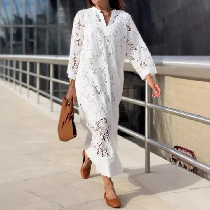 Gabriella™ - Long Sleeve Lace Maxi Dress