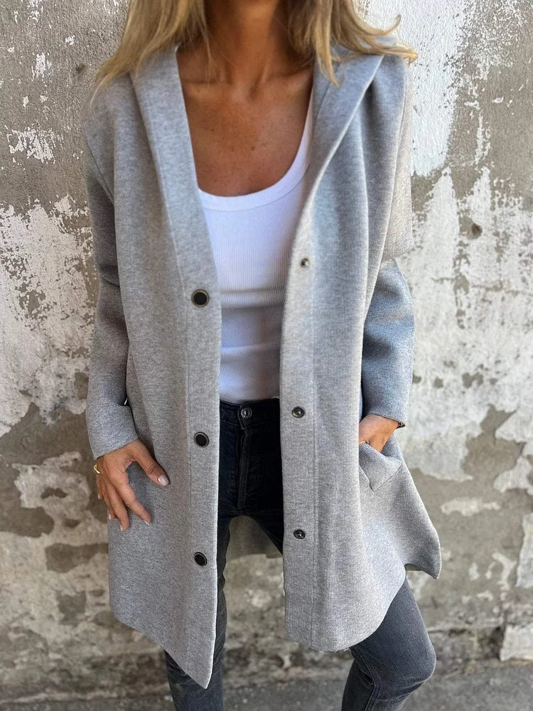 Harper |  Cozy Buttoned Hoodie