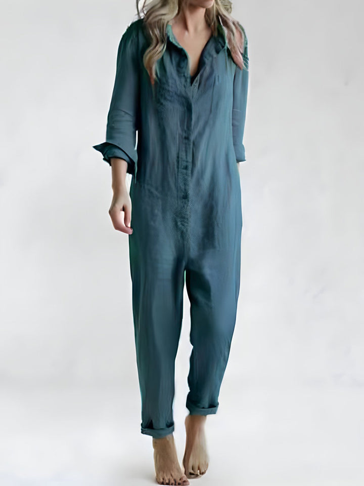 Eva - Elegant Long Sleeve Jumpsuit