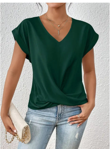 ARIA - ORGANIC COTTON SHORT SLEEVE TOP