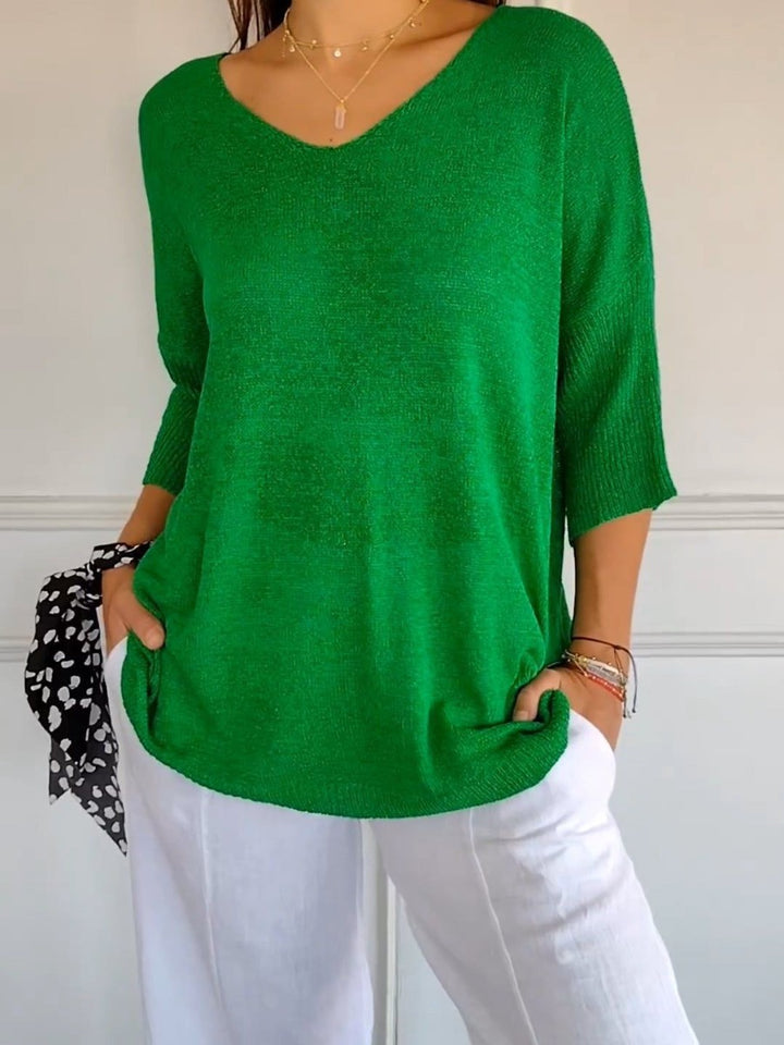 Casual Charm V-Neck Sweater