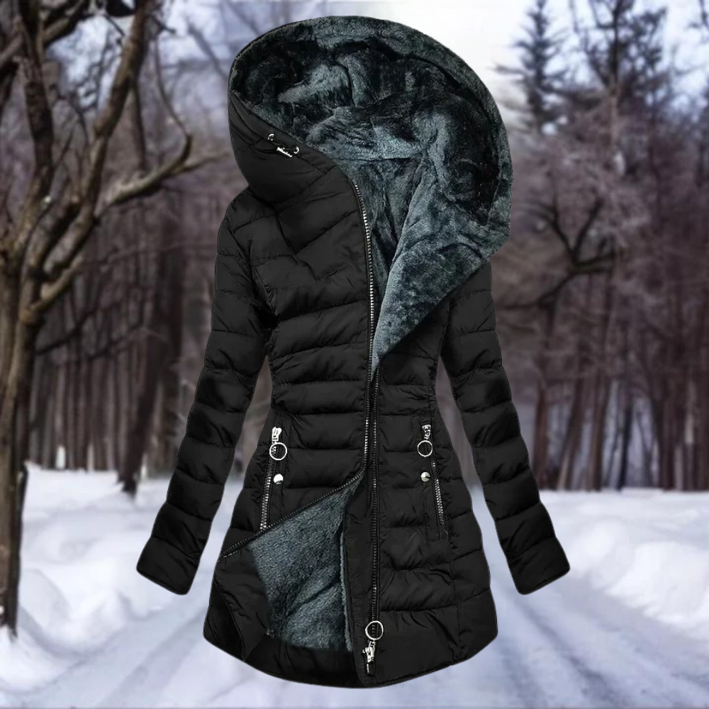 Sophia - Elegant Plush Coat for Women