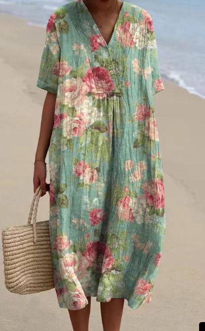 Isabella™ - Colorful Blossom Maxi Dress