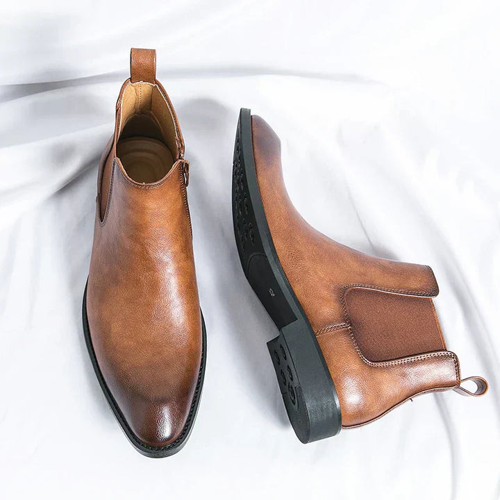 Cooper | Leather Chelsea Boots with Zipper