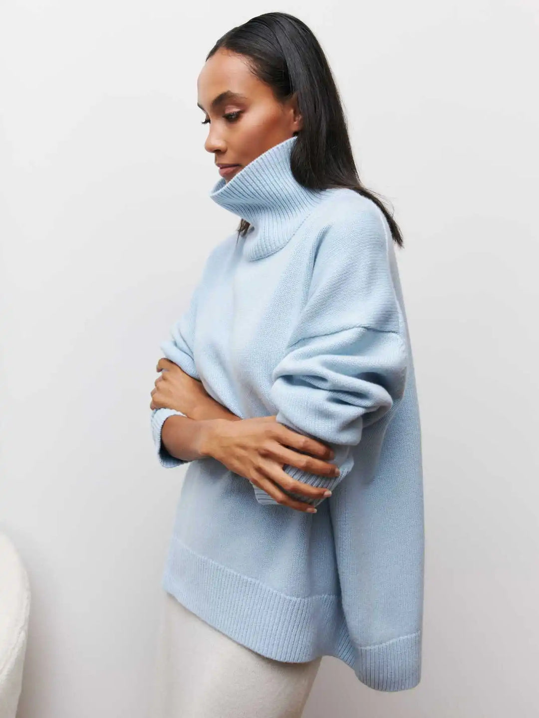 Avery™ - Relaxed Turtleneck Knit Sweater