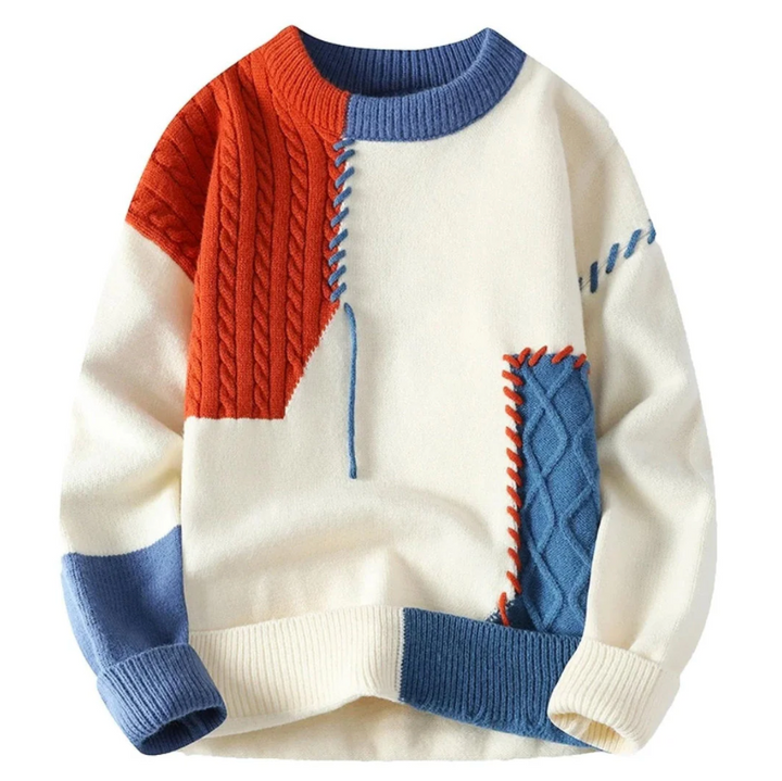 Ethan™ - Patchwork Sweater