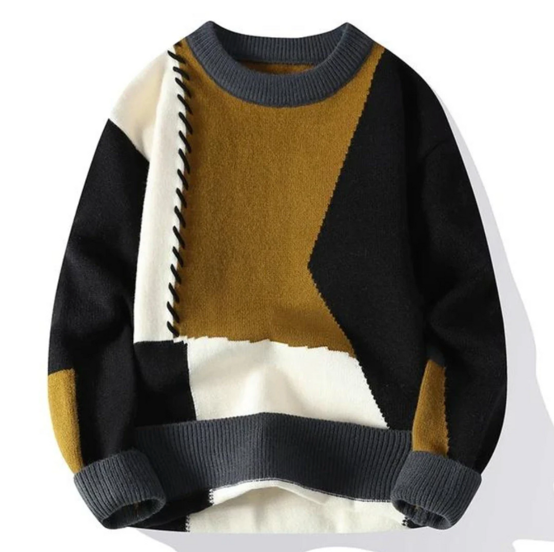 Ethan™ - Patchwork Sweater