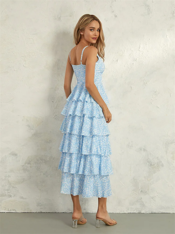 Lily™ - Layered Floral Ruffle Dress