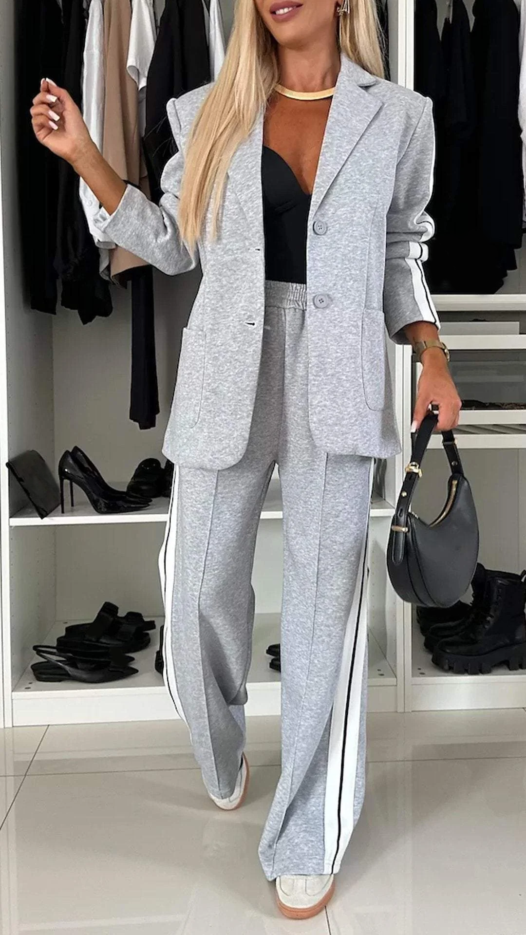 Amelia™ - Relaxed Stripe Suit