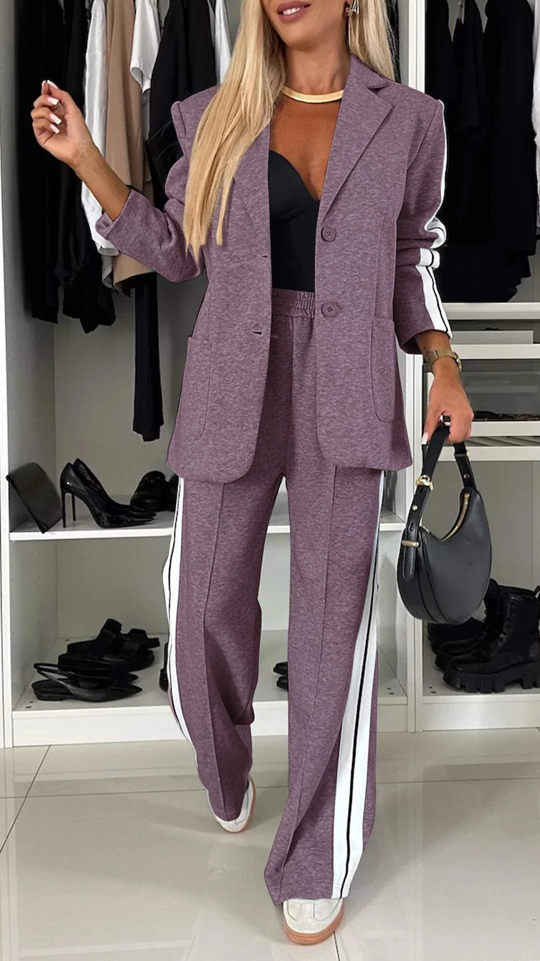 Amelia™ - Relaxed Stripe Suit