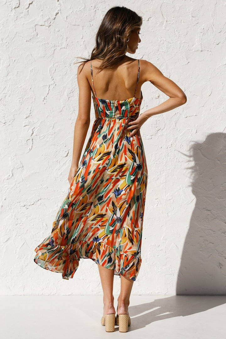 Emma™ | Vibrant Bliss Midi Dress