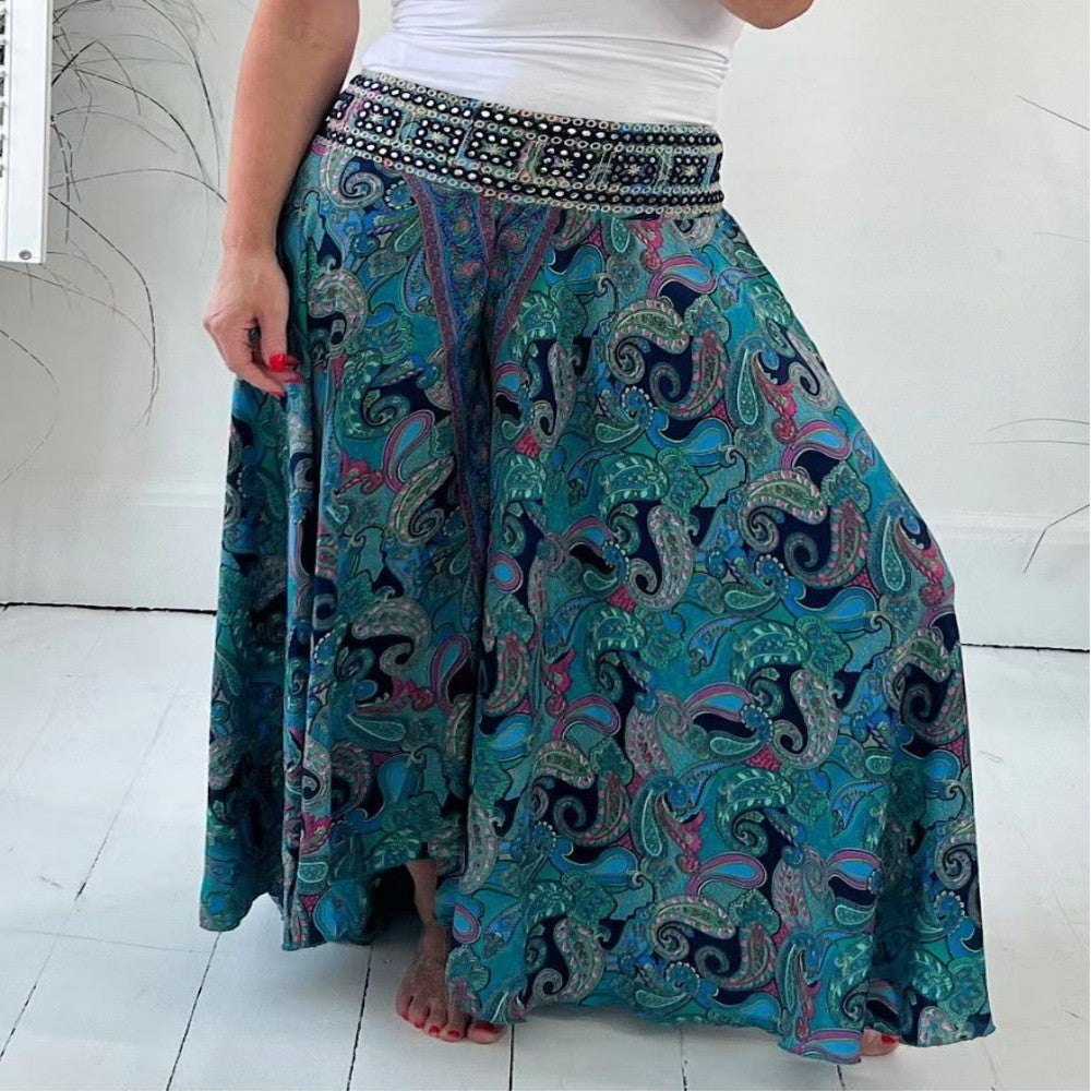 Bohemian Breeze Wide-Leg Pants