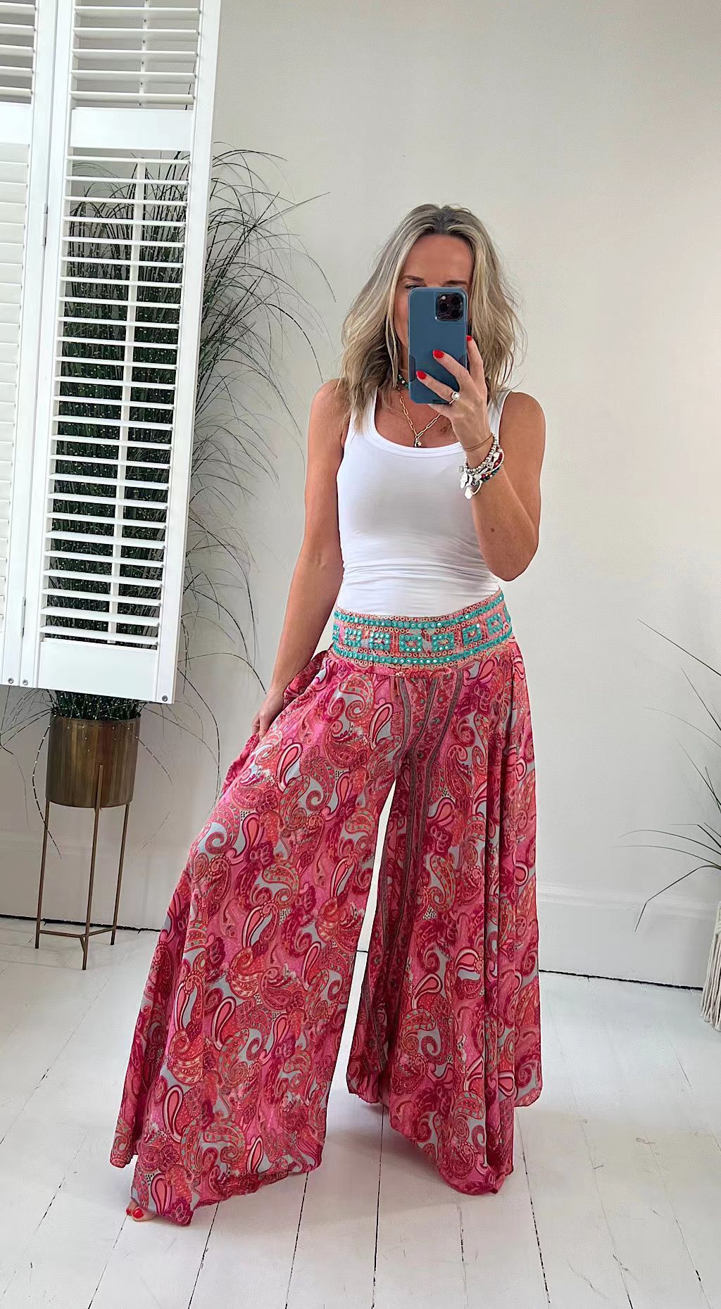 Bohemian Breeze Wide-Leg Pants