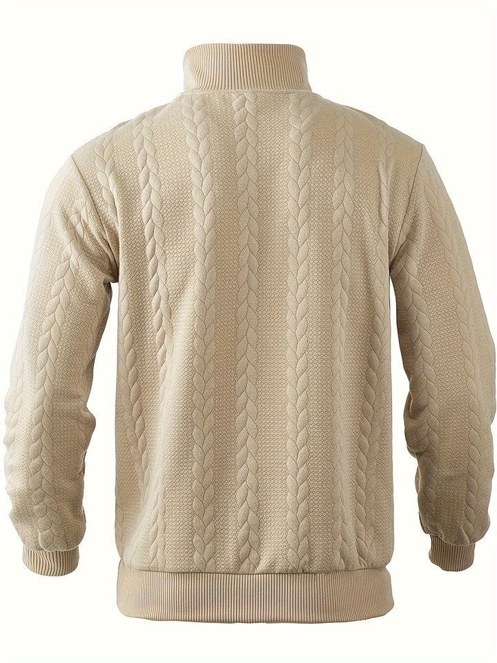 Liam – Vintage Men's Sweater with Zipper