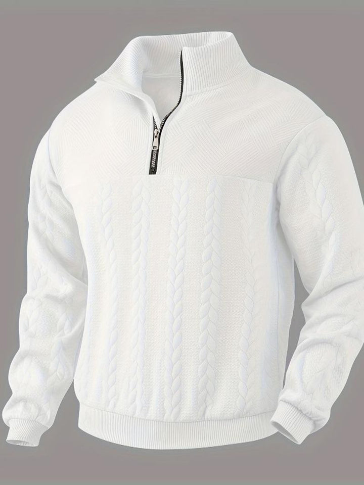 Liam – Vintage Men's Sweater with Zipper