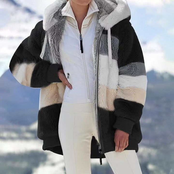 Viviana™ | Luxe & Cozy Colorblock Faux Fur Jacket