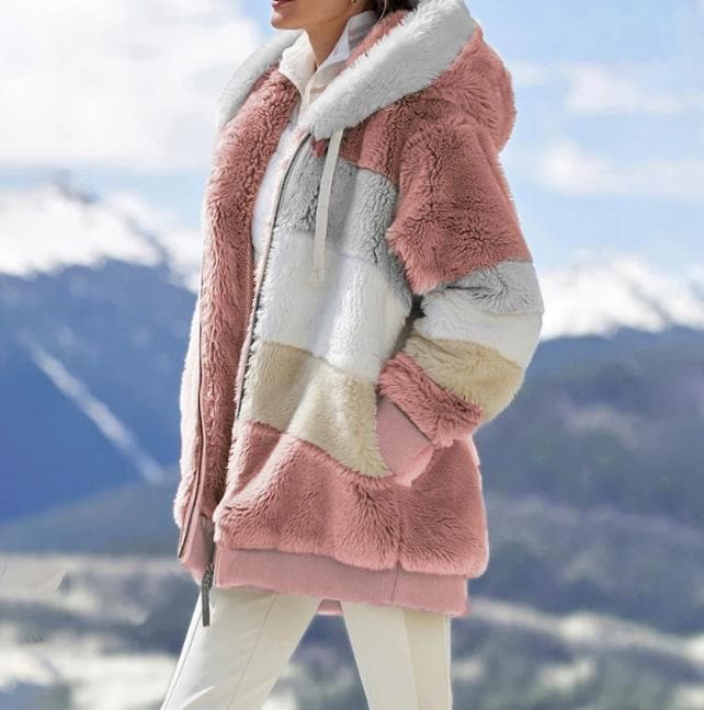 Viviana™ | Luxe & Cozy Colorblock Faux Fur Jacket