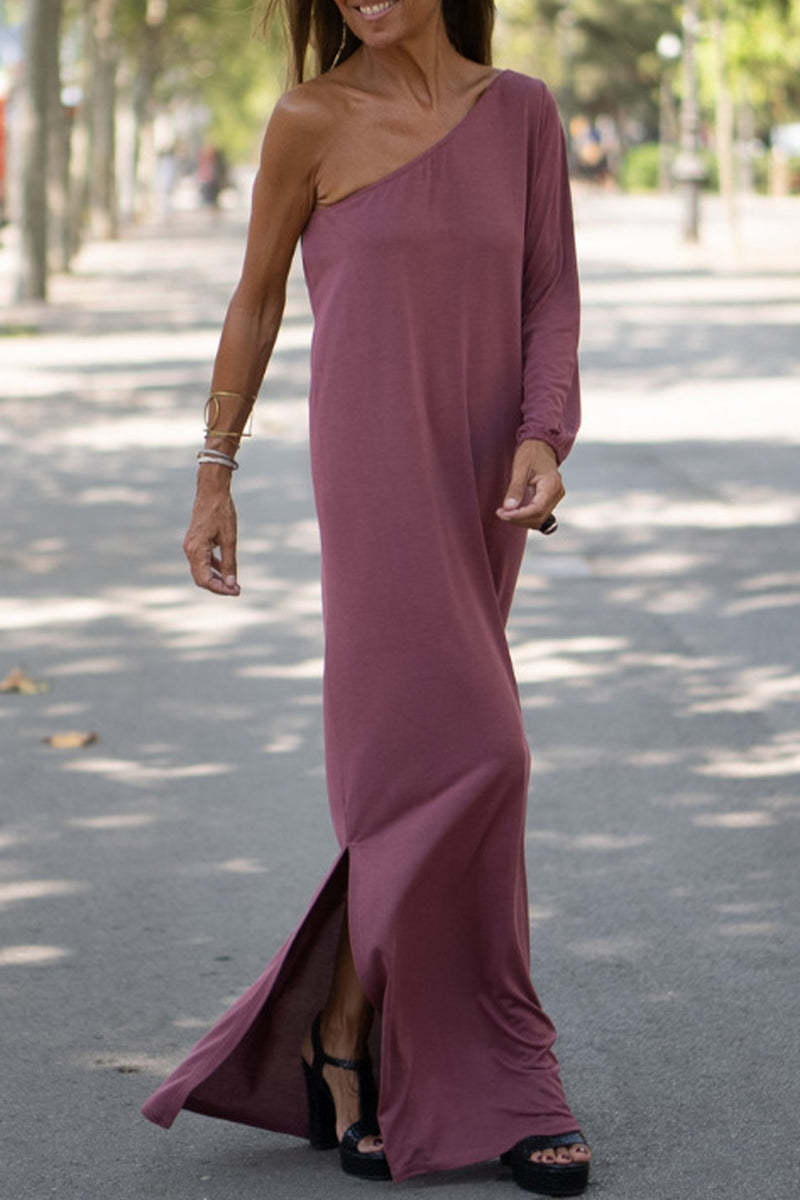 Luna® | Timeless One-Shoulder Midi Dress