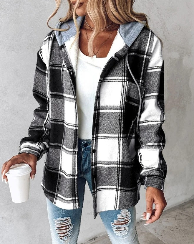 Sierra™ Plaid Hooded Flannel Jacket