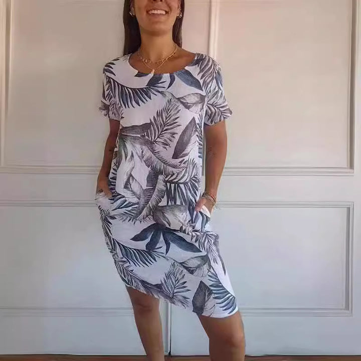 TROPICAL DRIFT TUNIC DRESS