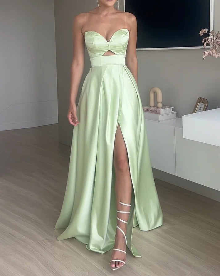 Celeste | Satin Cut-Out Gown