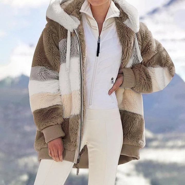 Viviana™ | Luxe & Cozy Colorblock Faux Fur Jacket